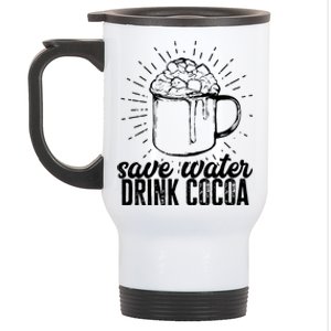 Save Water Cocoa Gift Stainless Steel Travel Mug