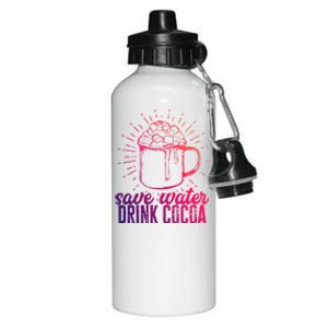 Save Water Cocoa Gift Aluminum Water Bottle