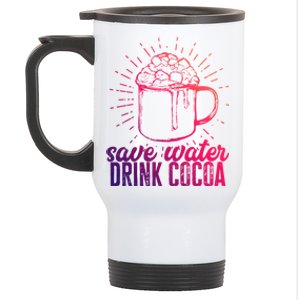 Save Water Cocoa Gift Stainless Steel Travel Mug