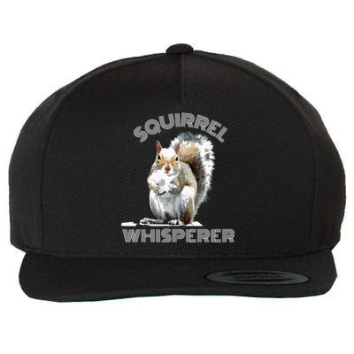 Squirrel Whisperer Cool Funny Sarcastic Squirrel Lover Wool Snapback Cap