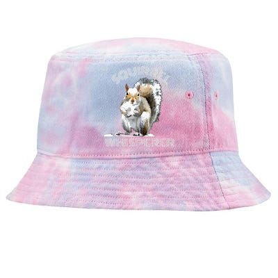 Squirrel Whisperer Cool Funny Sarcastic Squirrel Lover Tie-Dyed Bucket Hat