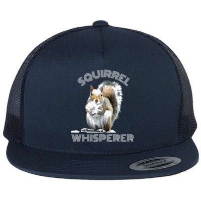 Squirrel Whisperer Cool Funny Sarcastic Squirrel Lover Flat Bill Trucker Hat