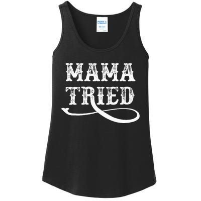 Southern Western Country Outlaw Music Mama Tried Ladies Essential Tank