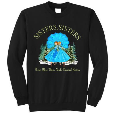 Sisters White Christmas Movie 1954 Snow Xmas Holiday Pajamas Tall Sweatshirt