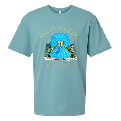 Sisters White Christmas Movie 1954 Snow Xmas Holiday Pajamas Sueded Cloud Jersey T-Shirt