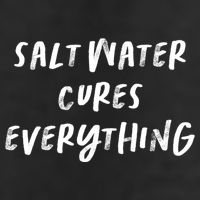 Salt Water Cures Everything Gift Adult Drive Performance Visor