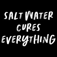 Salt Water Cures Everything Gift Drawstring Bag