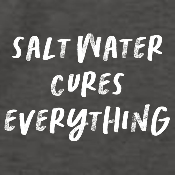 Salt Water Cures Everything Gift Vector Backpack