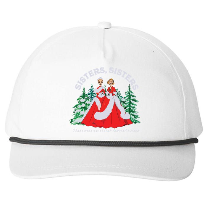 Sisters White Christmas Movie 1954 Xmas Snow Holiday Pajamas Snapback Five-Panel Rope Hat