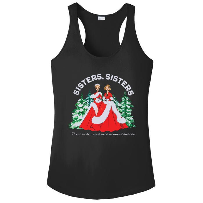 Sisters White Christmas Movie 1954 Xmas Snow Holiday Pajamas Ladies PosiCharge Competitor Racerback Tank