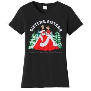 Sisters White Christmas Movie 1954 Xmas Snow Holiday Pajamas Women's T-Shirt