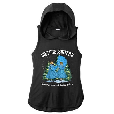 Sisters White Christmas Movie 1954 Xmas Snow Holiday Pajamas Ladies PosiCharge Tri-Blend Wicking Draft Hoodie Tank