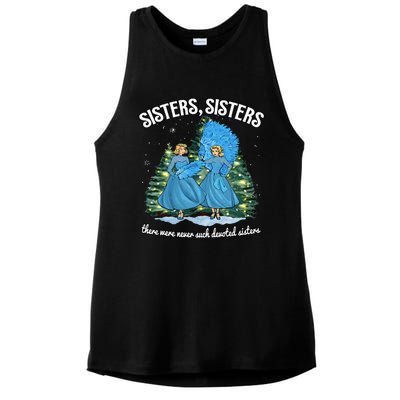 Sisters White Christmas Movie 1954 Xmas Snow Holiday Pajamas Ladies PosiCharge Tri-Blend Wicking Tank