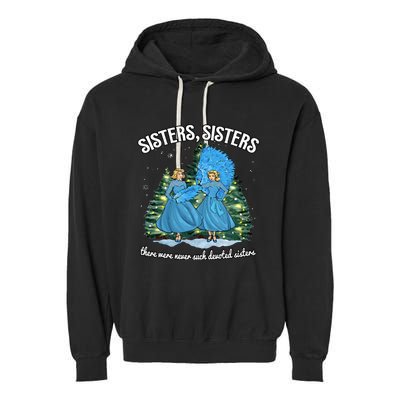 Sisters White Christmas Movie 1954 Xmas Snow Holiday Pajamas Garment-Dyed Fleece Hoodie