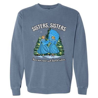 Sisters White Christmas Movie 1954 Xmas Snow Holiday Pajamas Garment-Dyed Sweatshirt