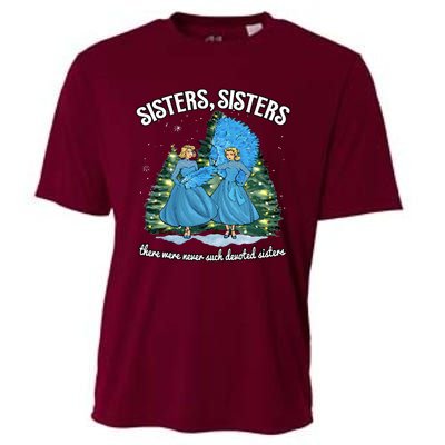 Sisters White Christmas Movie 1954 Xmas Snow Holiday Pajamas Cooling Performance Crew T-Shirt