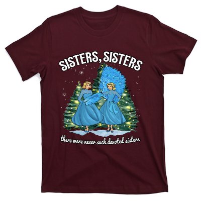 Sisters White Christmas Movie 1954 Xmas Snow Holiday Pajamas T-Shirt