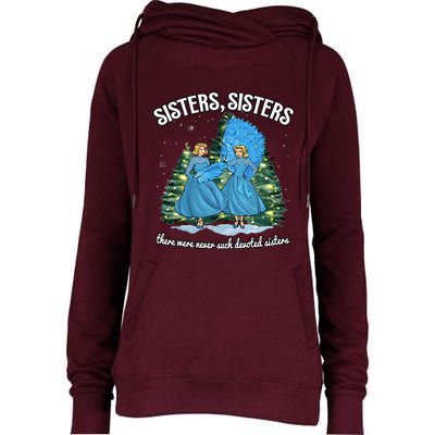 Sisters White Christmas Movie 1954 Xmas Snow Holiday Pajamas Womens Funnel Neck Pullover Hood