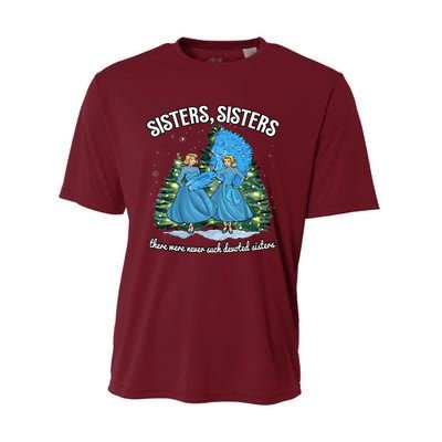 Sisters White Christmas Movie 1954 Xmas Snow Holiday Pajamas Performance Sprint T-Shirt