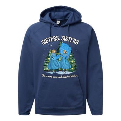 Sisters White Christmas Movie 1954 Xmas Snow Holiday Pajamas Performance Fleece Hoodie