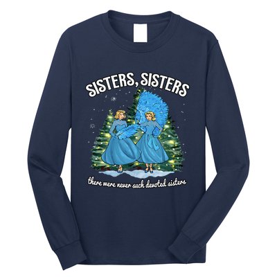 Sisters White Christmas Movie 1954 Xmas Snow Holiday Pajamas Long Sleeve Shirt