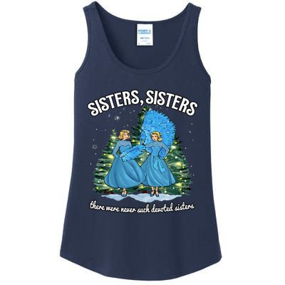 Sisters White Christmas Movie 1954 Xmas Snow Holiday Pajamas Ladies Essential Tank