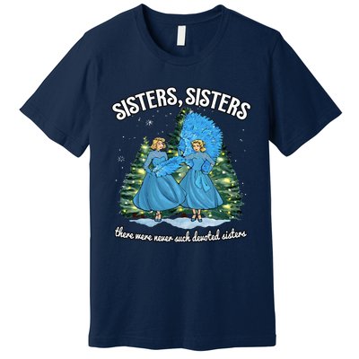 Sisters White Christmas Movie 1954 Xmas Snow Holiday Pajamas Premium T-Shirt