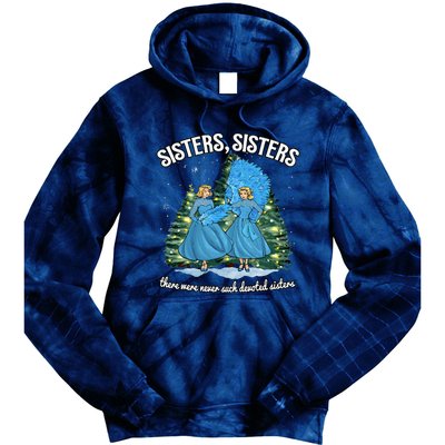 Sisters White Christmas Movie 1954 Xmas Snow Holiday Pajamas Tie Dye Hoodie