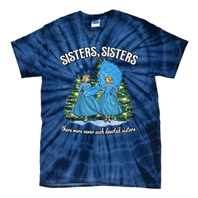 Sisters White Christmas Movie 1954 Xmas Snow Holiday Pajamas Tie-Dye T-Shirt