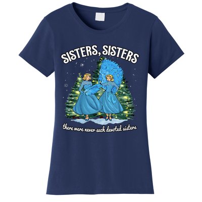 Sisters White Christmas Movie 1954 Xmas Snow Holiday Pajamas Women's T-Shirt