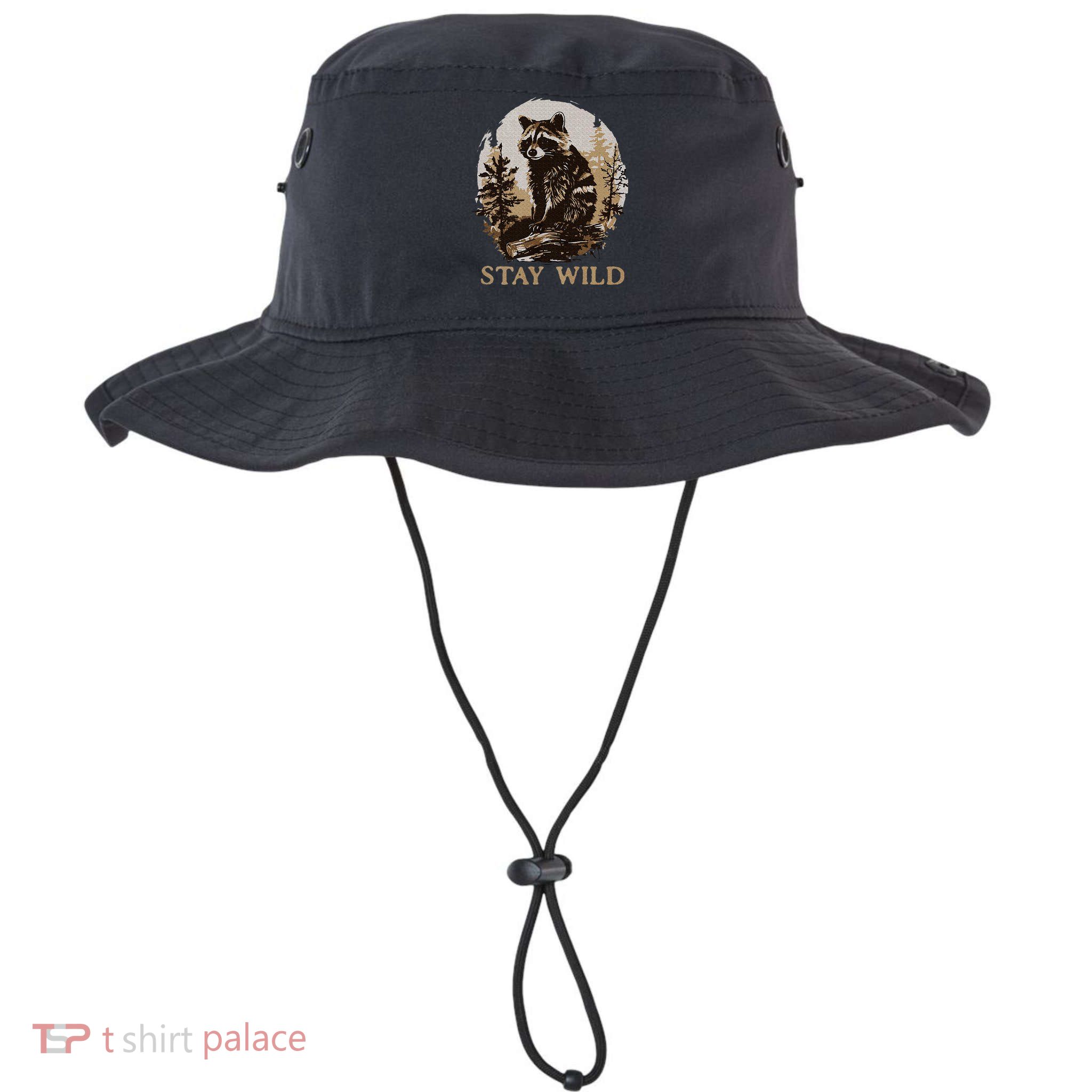 Stay Wild Cottagecore Aesthetic Raccoon Lover Vintage Racoon Bucket Hat