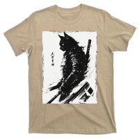 Samurai Warrior Cat Graphicvintage Japanese Art Anime T-Shirt