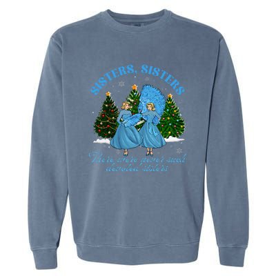 Sisters White Christmas Movie 1954 Xmas Snow Pajamas Holiday Garment-Dyed Sweatshirt