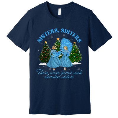 Sisters White Christmas Movie 1954 Xmas Snow Pajamas Holiday Premium T-Shirt