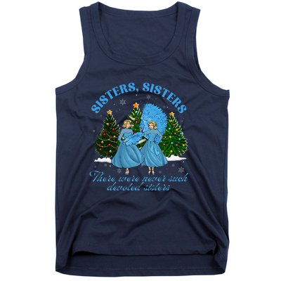 Sisters White Christmas Movie 1954 Xmas Snow Pajamas Holiday Tank Top