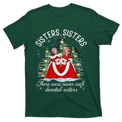 Sisters White Christmas Movie 1954 Xmas Snow Holiday Pajamas T-Shirt