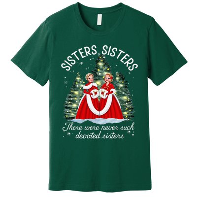 Sisters White Christmas Movie 1954 Xmas Snow Holiday Pajamas Premium T-Shirt