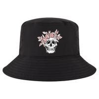Skull With Crown Of Pink Roses Cool Comfort Performance Bucket Hat