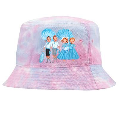 Sisters White Christmas Movie 1954 Xmas Snow Holiday Pajamas Tie-Dyed Bucket Hat