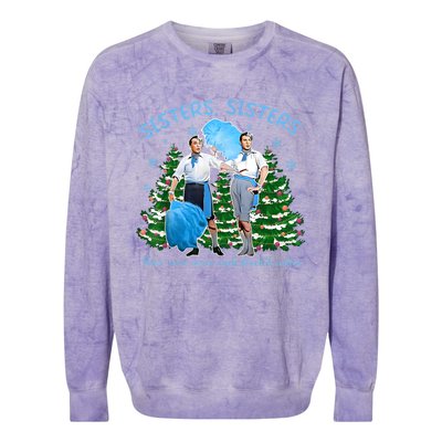 Sisters White Christmas Movie 1954 Xmas Snow Holiday Pajamas Colorblast Crewneck Sweatshirt