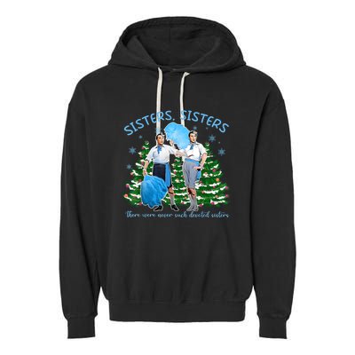 Sisters White Christmas Movie 1954 Xmas Snow Holiday Pajamas Garment-Dyed Fleece Hoodie