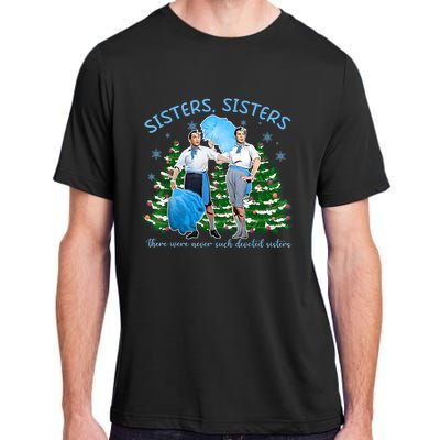 Sisters White Christmas Movie 1954 Xmas Snow Holiday Pajamas Adult ChromaSoft Performance T-Shirt