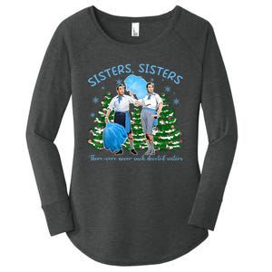 Sisters White Christmas Movie 1954 Xmas Snow Holiday Pajamas Women's Perfect Tri Tunic Long Sleeve Shirt