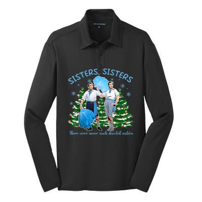 Sisters White Christmas Movie 1954 Xmas Snow Holiday Pajamas Silk Touch Performance Long Sleeve Polo