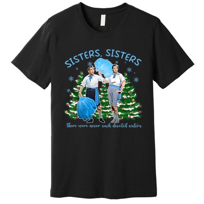 Sisters White Christmas Movie 1954 Xmas Snow Holiday Pajamas Premium T-Shirt