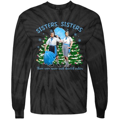 Sisters White Christmas Movie 1954 Xmas Snow Holiday Pajamas Tie-Dye Long Sleeve Shirt