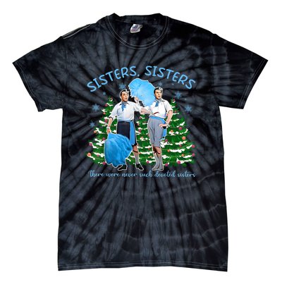 Sisters White Christmas Movie 1954 Xmas Snow Holiday Pajamas Tie-Dye T-Shirt