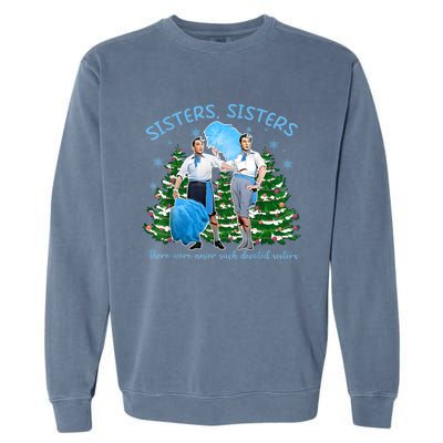 Sisters White Christmas Movie 1954 Xmas Snow Holiday Pajamas Garment-Dyed Sweatshirt