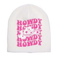 Southern Western Cowgirl Rodeo Pink Hat Short Acrylic Beanie