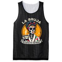 Skeleton Women Coffee La Bruja No Cafecito No Magic Mesh Reversible Basketball Jersey Tank